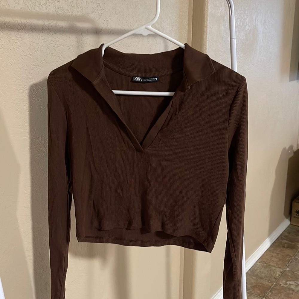 zara cropped long sleeve